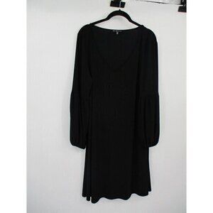 Nik and Nash Womens Dress XL Black Long Sleeves Stretchy Preppy Classic LBD